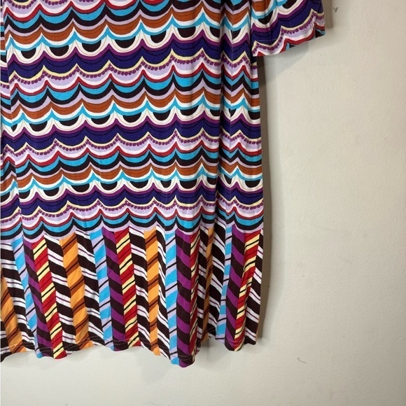 Uncle Frank Retro Colorful Geometric Artsy Women Large Mini Funky Summer Dress - Picture 3 of 7